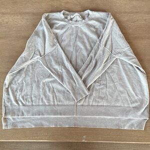 Mustard Seed Light Gray Knit Top